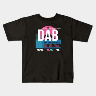 Daytona Beach (DAB) Airport // Sunset Baggage Tag Kids T-Shirt